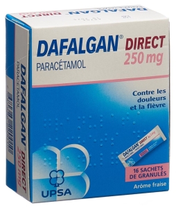 DAFALGAN Direct Granulat 250mg Erdbeere, 16 Stück