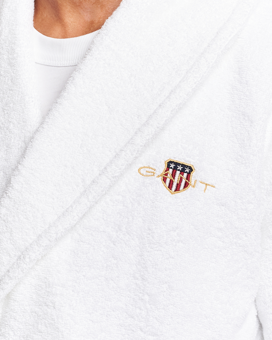 GANT Archive Shield Terry Robe White