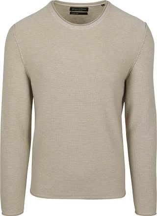Marc O'Polo Pullover Crewneck Cotton/Linen Gray Silk M22504160046-707 kopen
