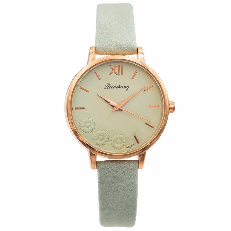 Montre Femme CHTIME bracelet Cuir Vert