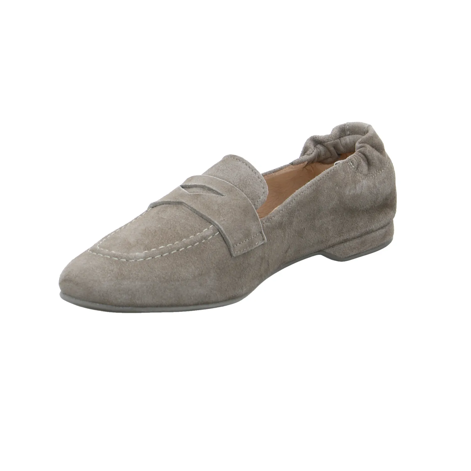 APPLE OF EDEN Slipper Taupe Leder  mit Lederfutter