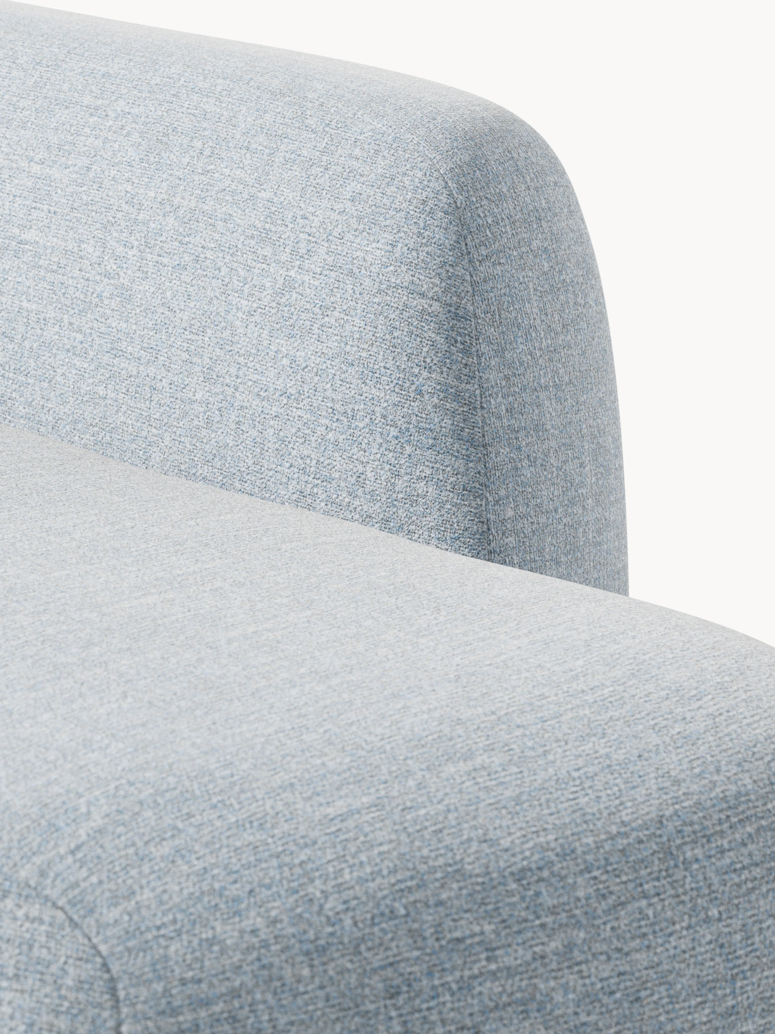 Modulaire bouclé hoekbank Wolke (4-zits) met chaise longue