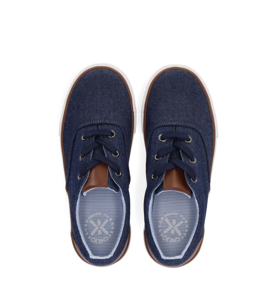 Chika10 Tênis infantil Dinoko 01 azul marinho