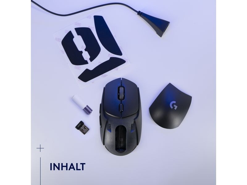 Logitech Gaming-Maus G309 Lightspeed Schwarz Kabellose Gaming-Maus mit Lightspeed Wireless und Bluetooth Verbindung