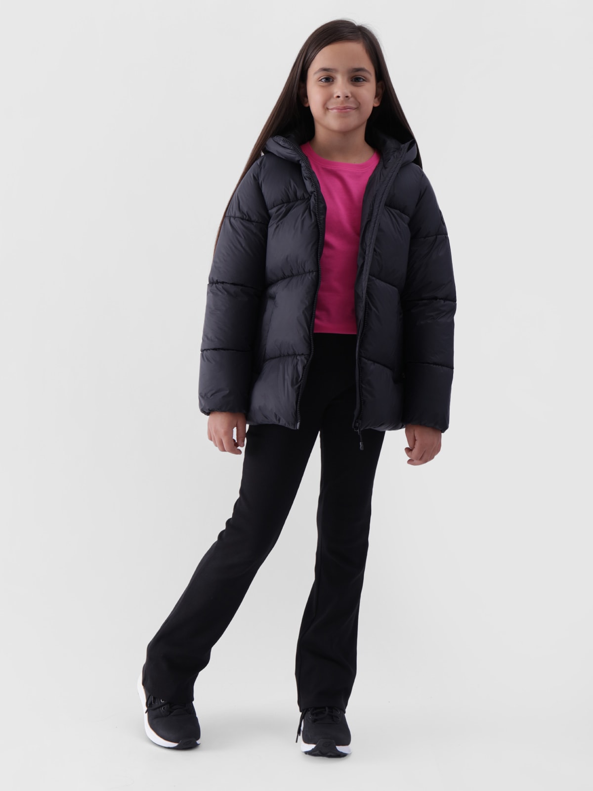 4F Steppjacke mit Kapuze