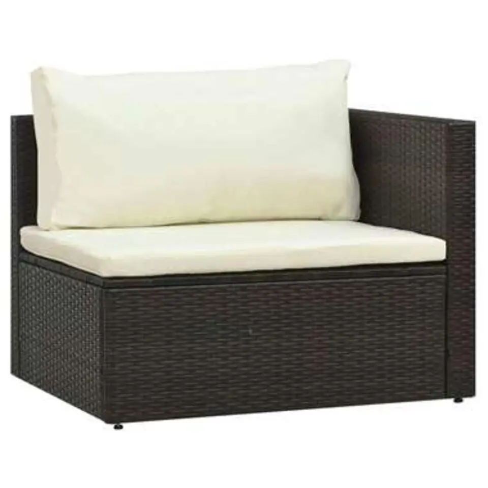 vidaXL - Loungeset - Bruin - Poly rattan