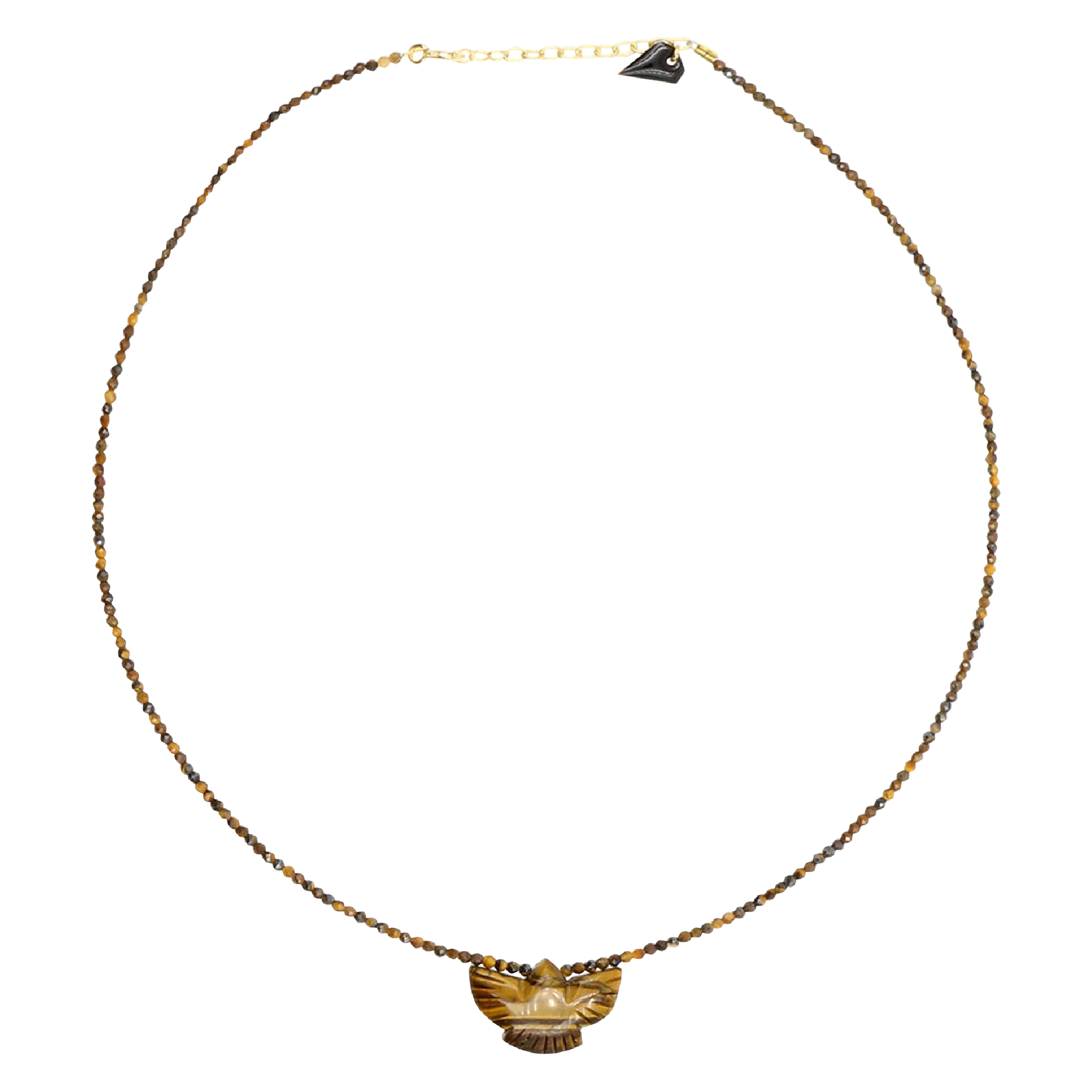 Collier en pierres naturelles | Marron