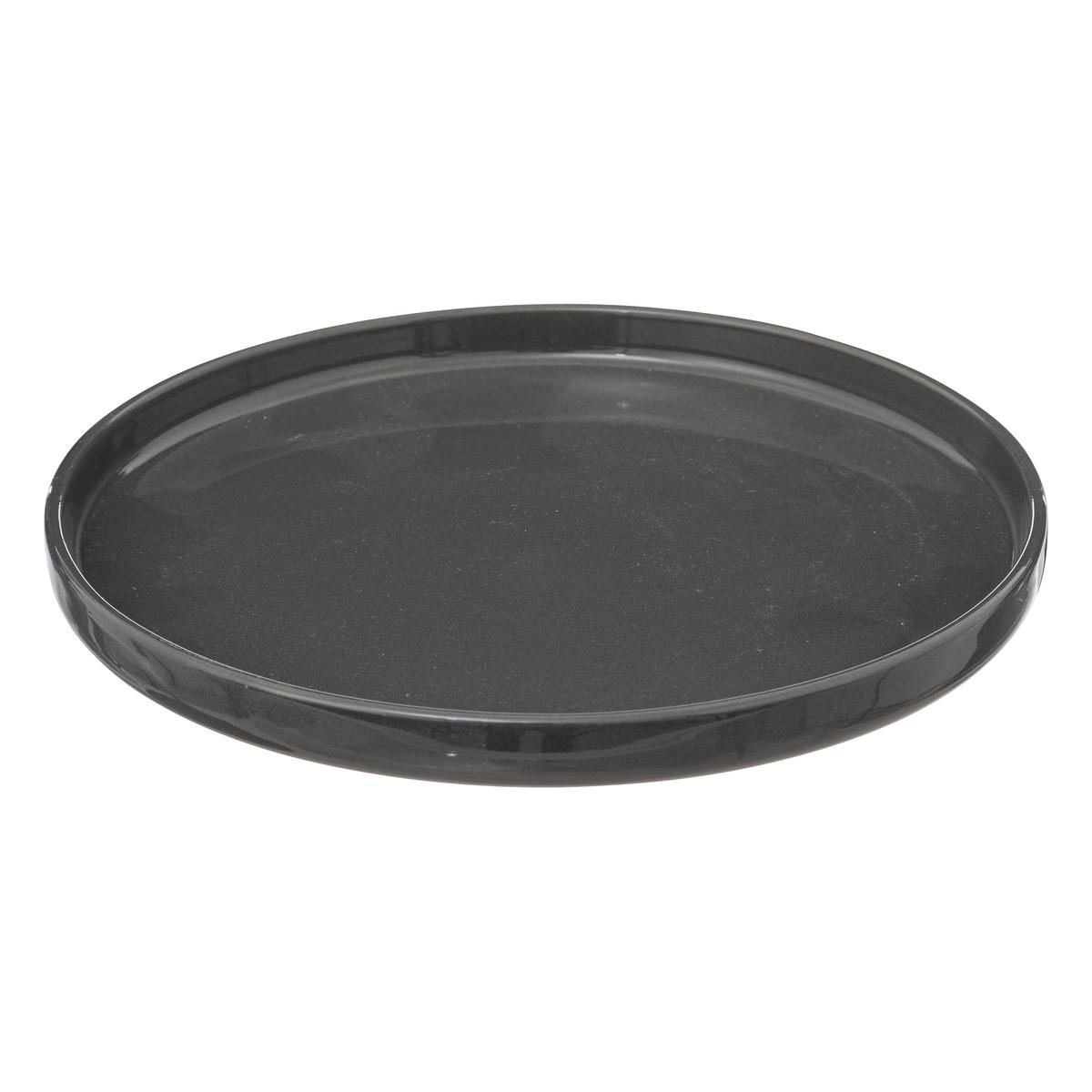 ASSIETTE PLATE MARIE GRIS D.27CM