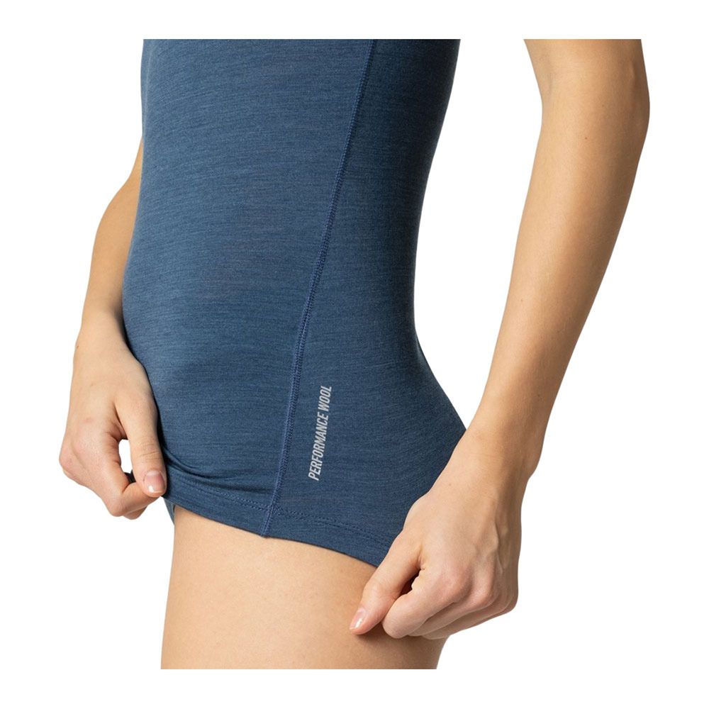 Odlo NATURAL PERFORM - Débardeur Femme blue wing teal melange
