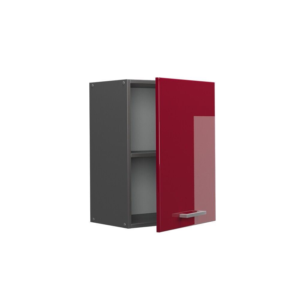 Vicco Hängeschrank Küchenschrank Küchenzeile R-Line 45 cm Anthrazit Bordeaux Tür Fächer