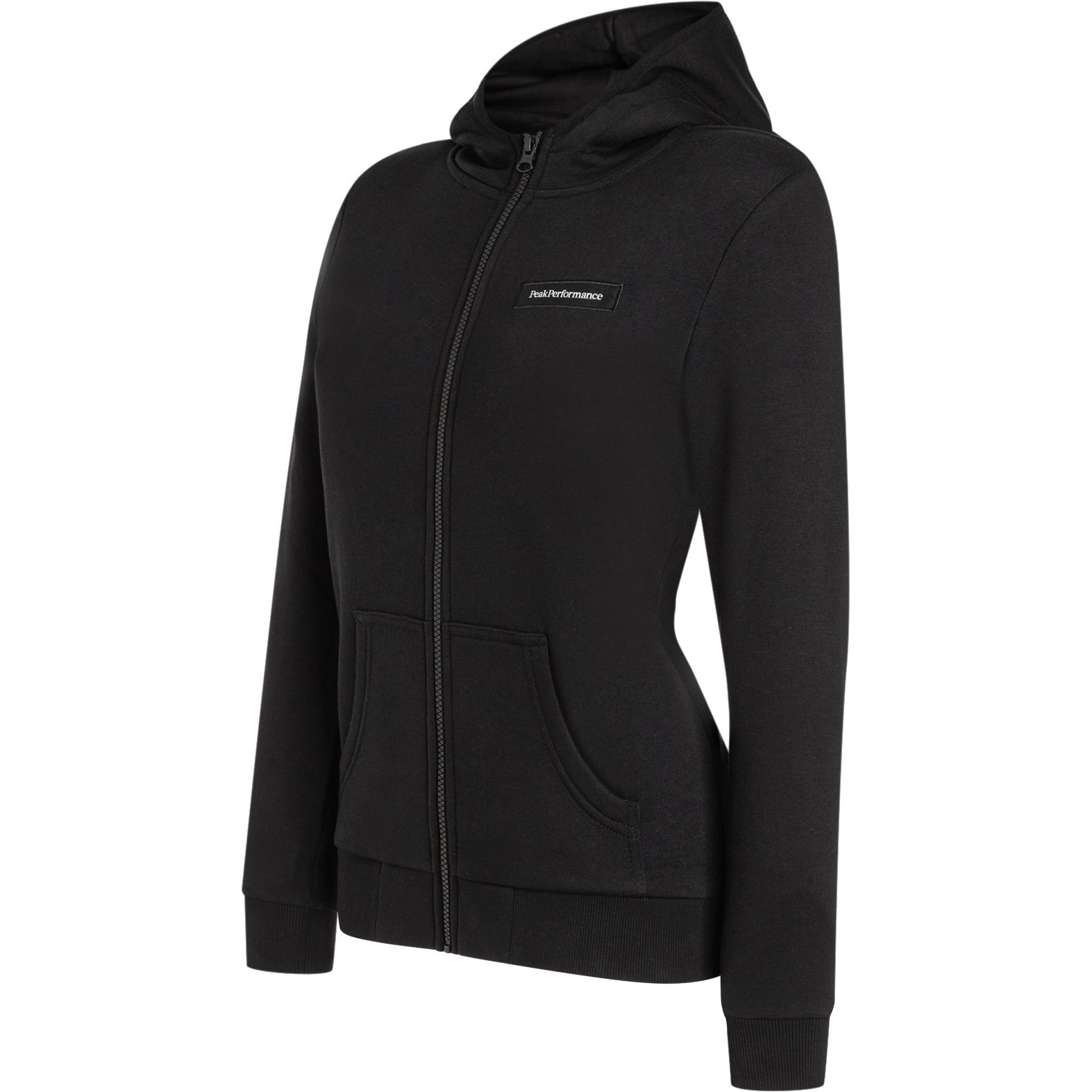 Peak Performance Logo Zip Hood Sweatjacke Damen schwarz