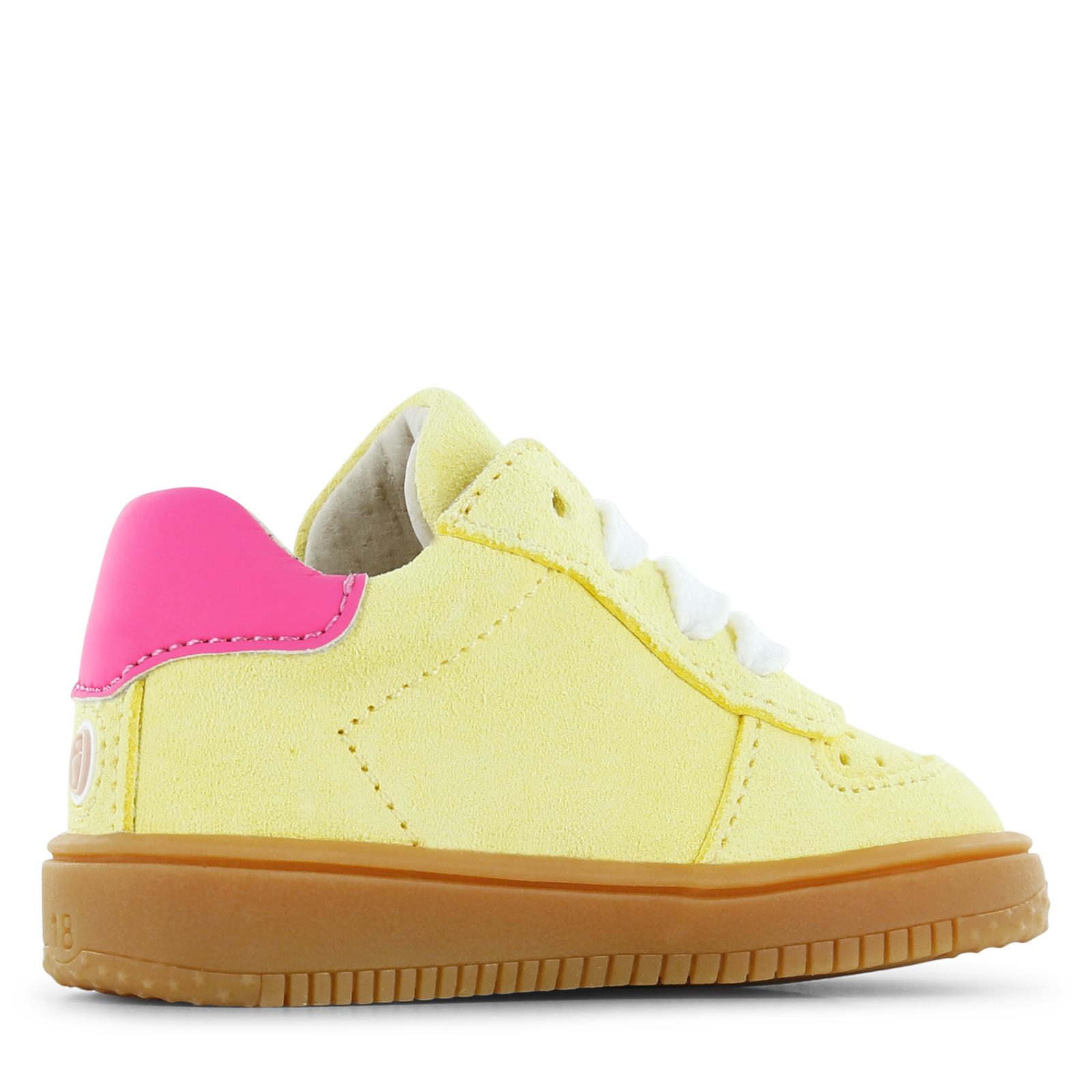 Shoesme geel sneakertje Microfiber leer, Suède | Meisjes schoenen