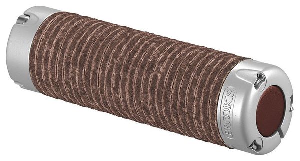 Paire de Poignées Brooks Plump Leather 130/130mm Marron