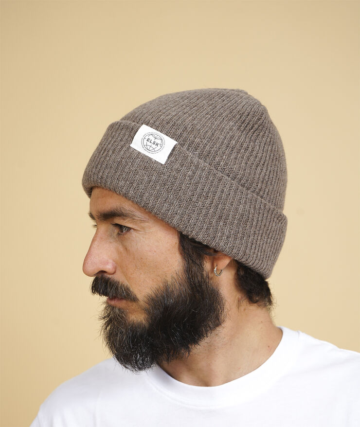 ELSK GLOBE STATEMENT BEANIE 300 light brown