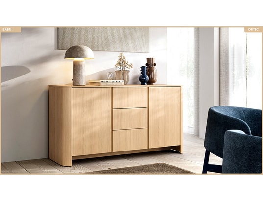OTITEC - Commode - l.168 x h.84 x p.39 cm - baeri - chêne