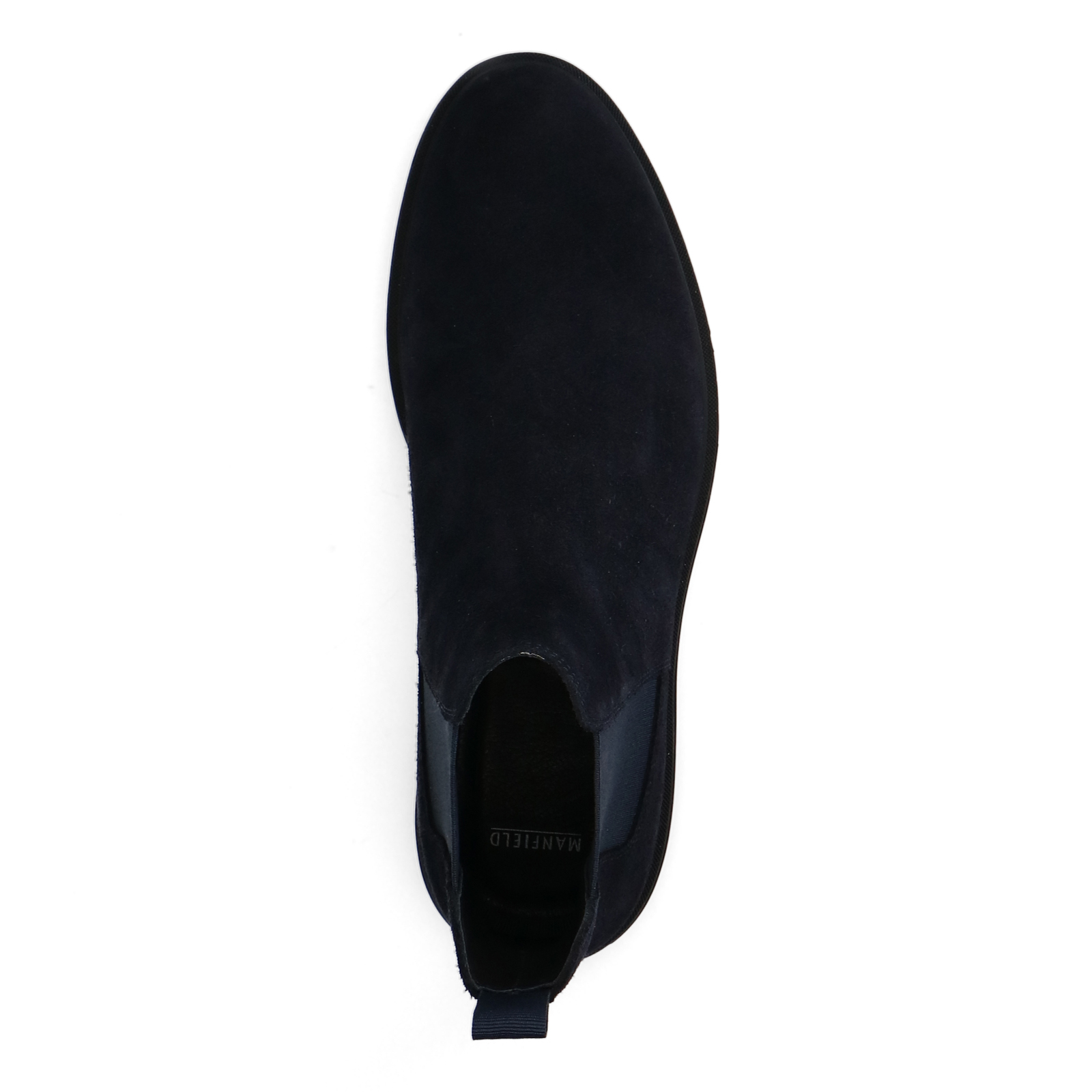 Donkerblauwe suède chelsea boots