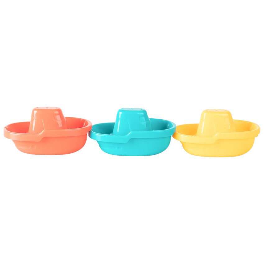 Jouet de bain bateau x3 - Ecru