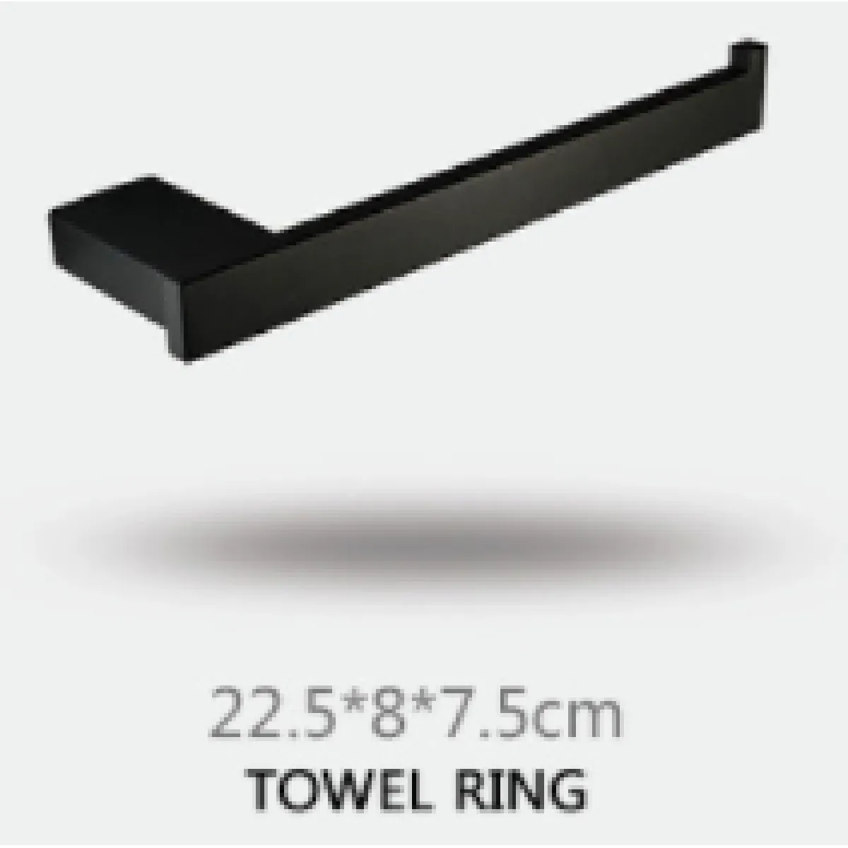 Universal Ensemble d'accessoires de salle de bain noir - Inox