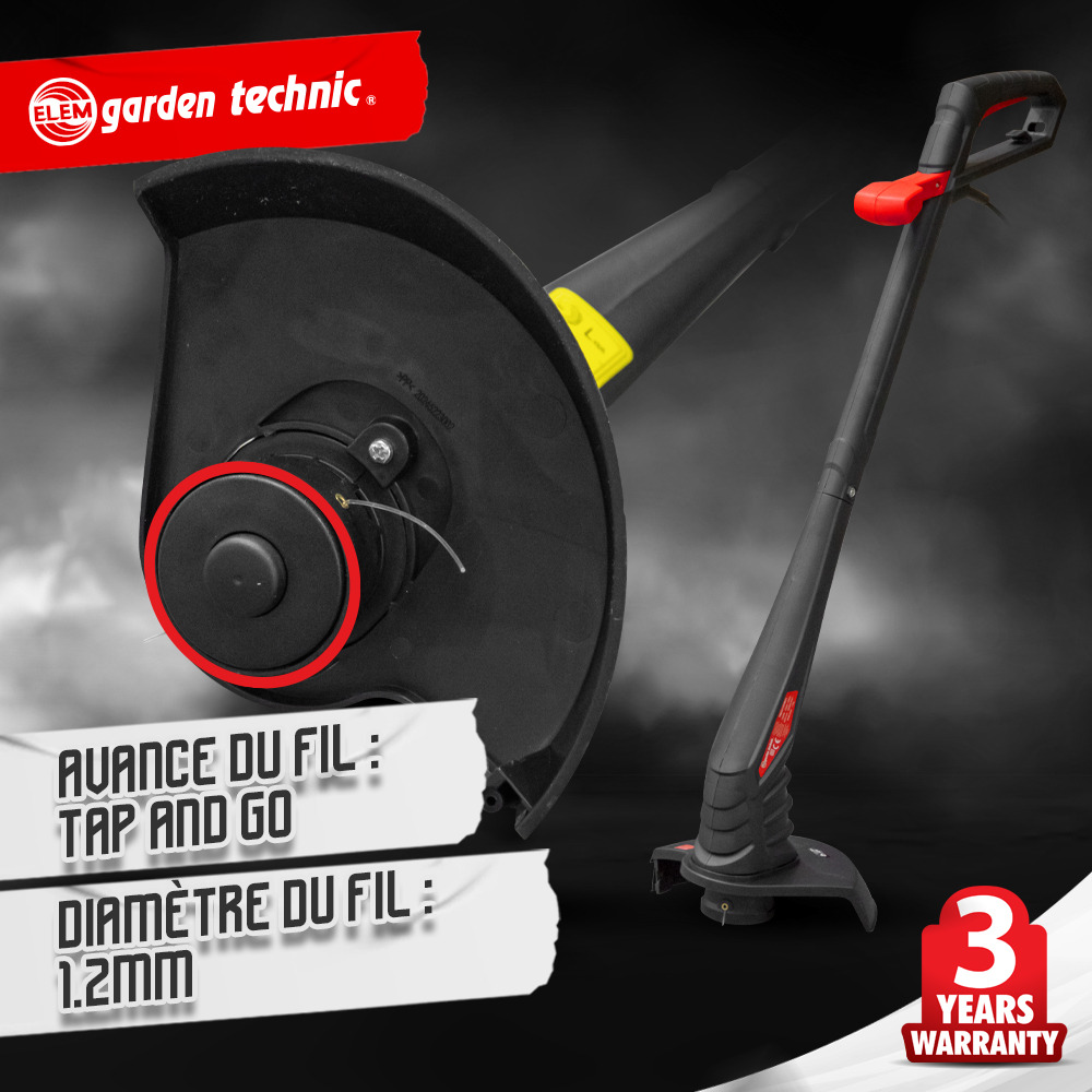 Tondeuse 1300w + coupe bordures 250w