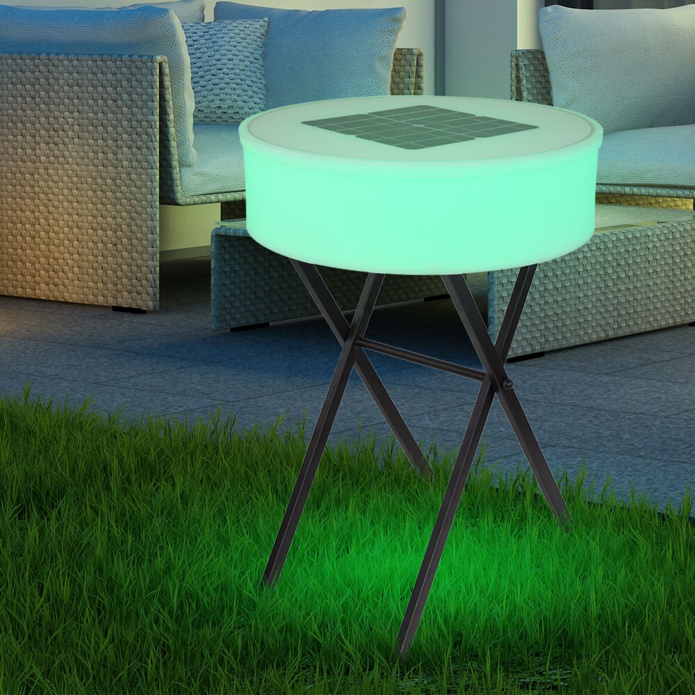 RGB LED Solar-Tisch, Lautsprecher, Fernbedienung, H 75 cm
