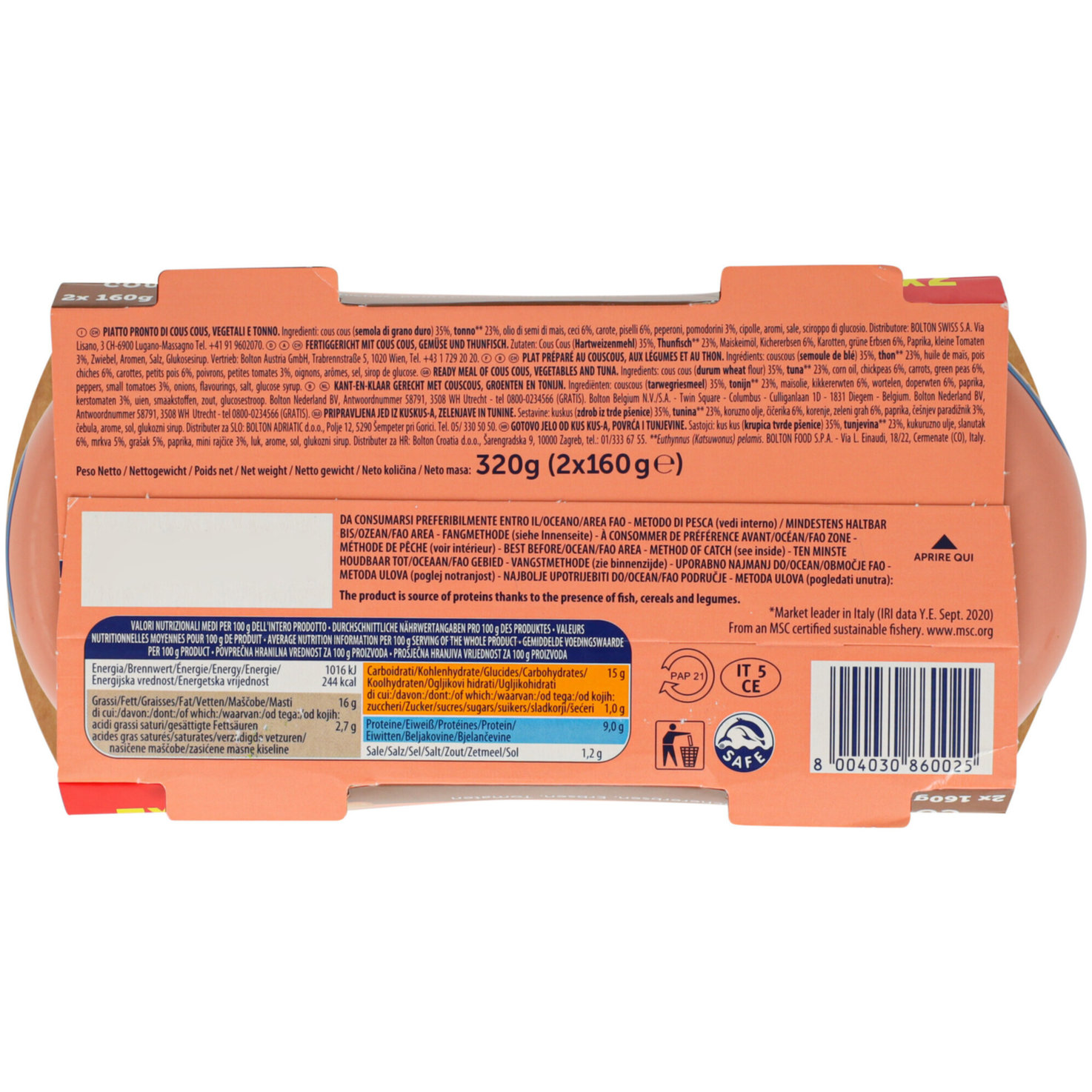 Rio mare Couscous & Tuna Salad 2x160g