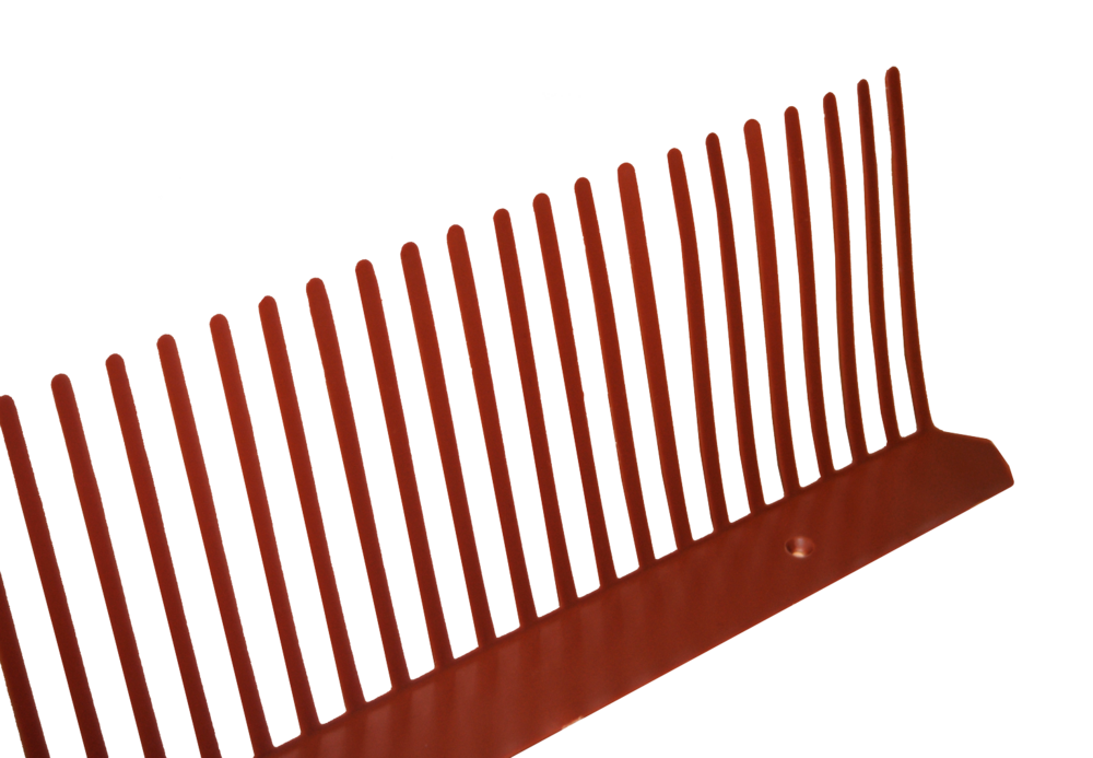 Peigne anti-moineaux en pvc (10ml) 80mm rouge