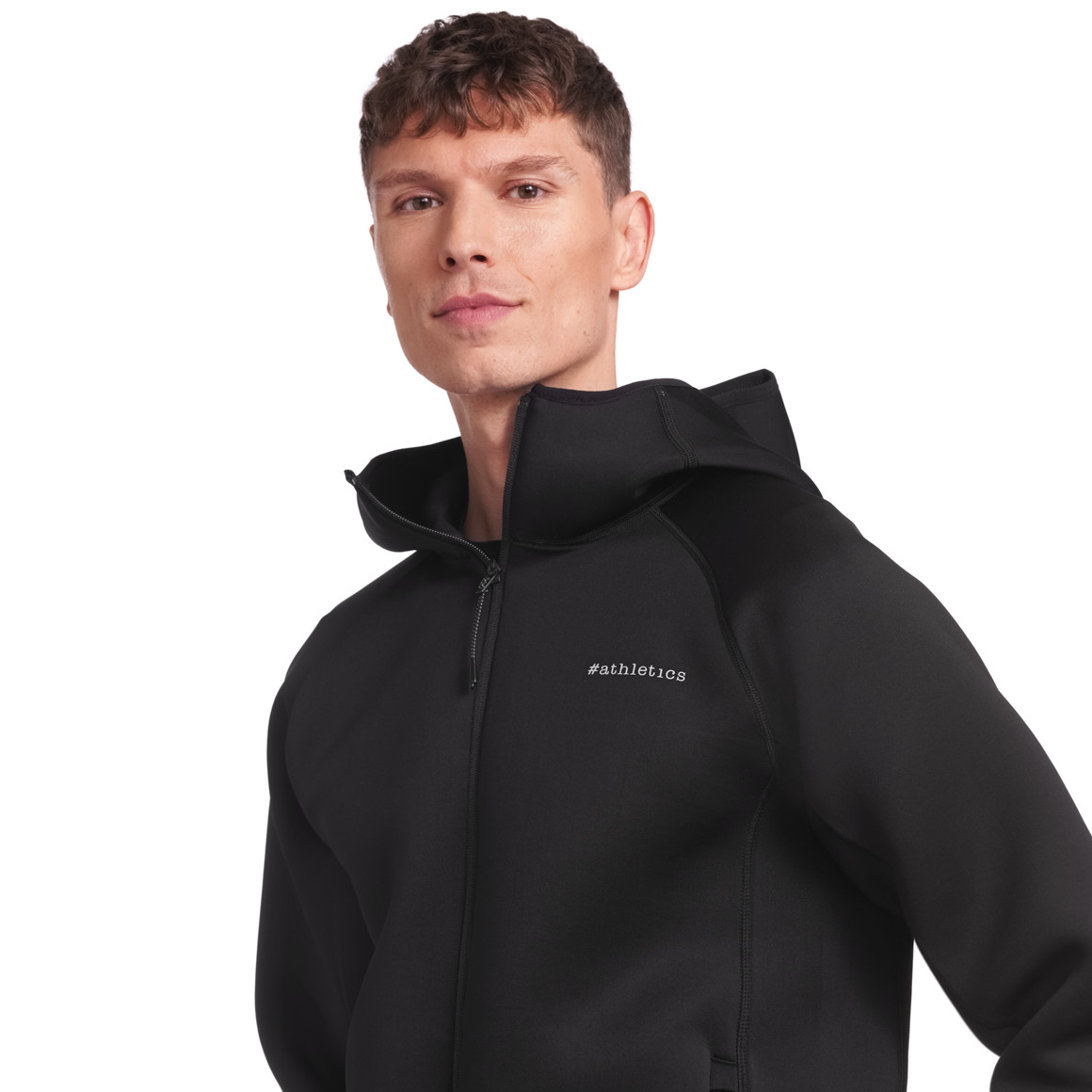 VanVaan Herren Sport-Jacke mit Kapuze schwarz