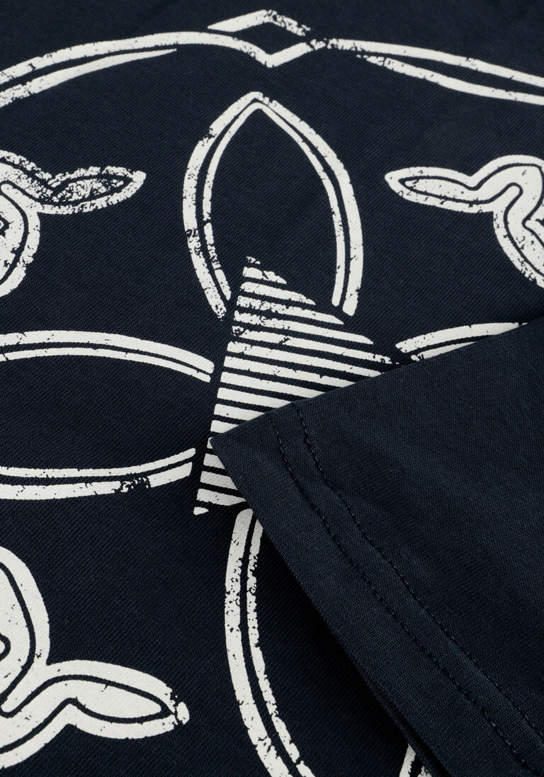 PURE PATH donkerblauwe pure path t-shirt tshirt with front and back print