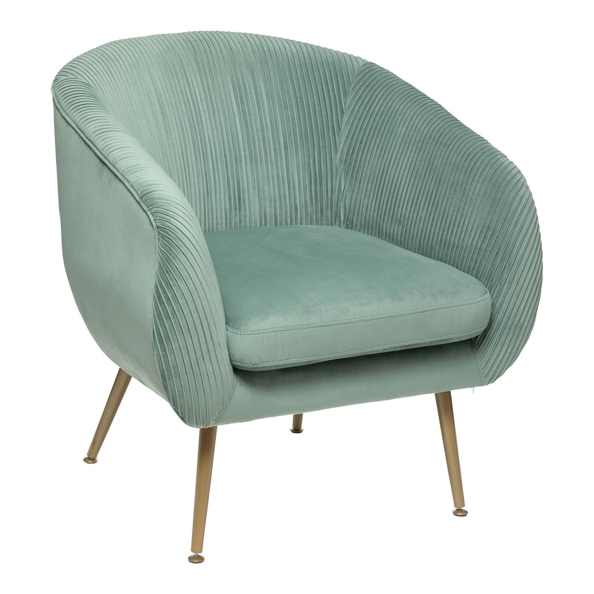 FAUTEUIL VELOURS SOLARO JADE