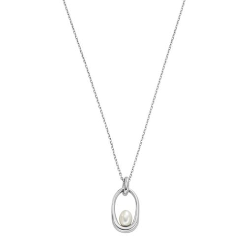 Skagen Agnethe Pearl Halskæde, Silver, 46 cm