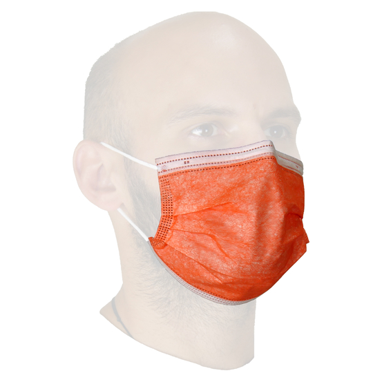 Lot de 10 masques orange anti-projection