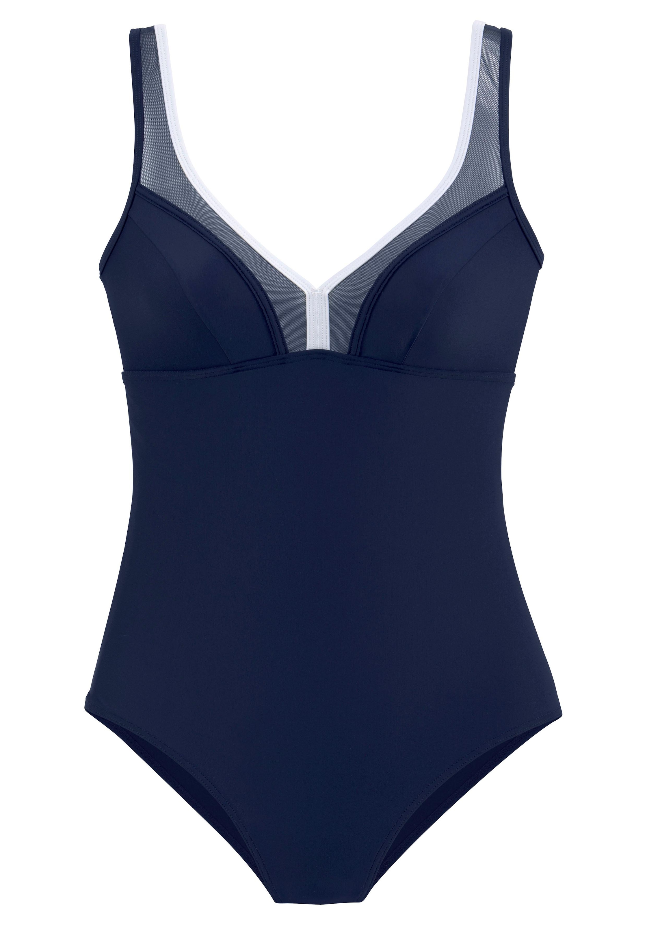 LASCANA Badeanzug mit Mesh-Einsatz und Shaping-Effekt