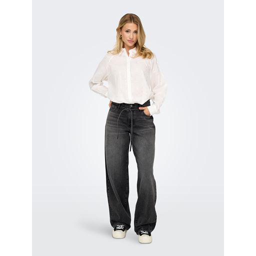 ONLY Gianna Straight Jeans, Washed Black, W30/L34