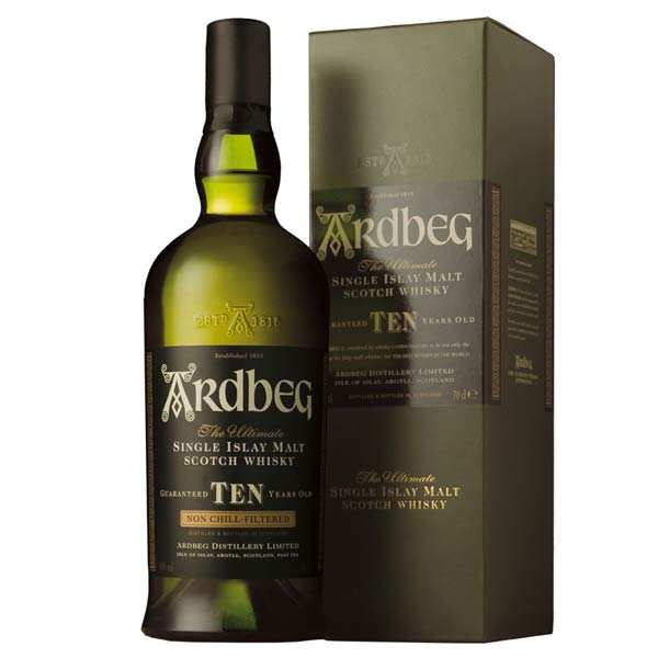 Whisky Ardbeg Ten single malt 10 ans - 46%