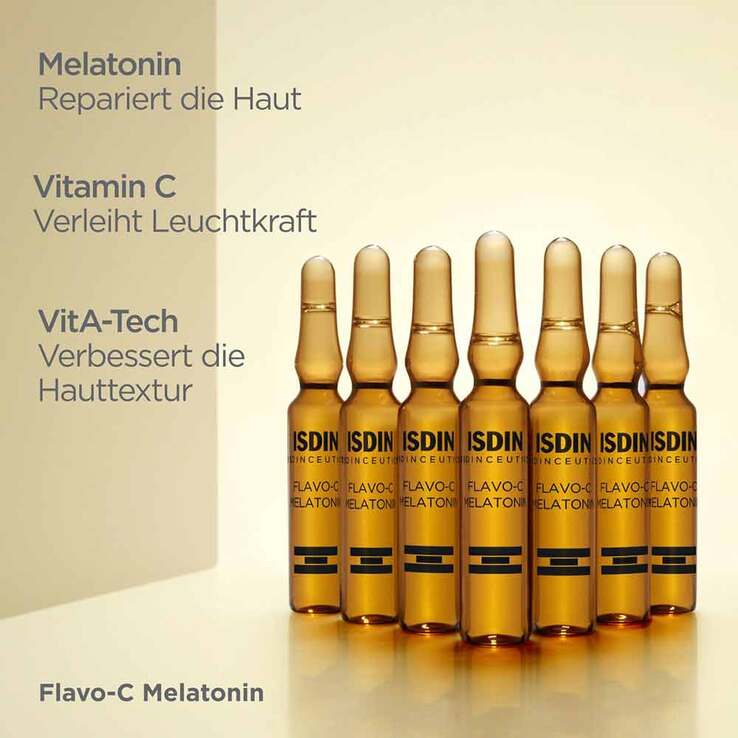 ISDIN Isdinceutics Flavo-C Melatonin Serum Ampulle , 10X2 ml
