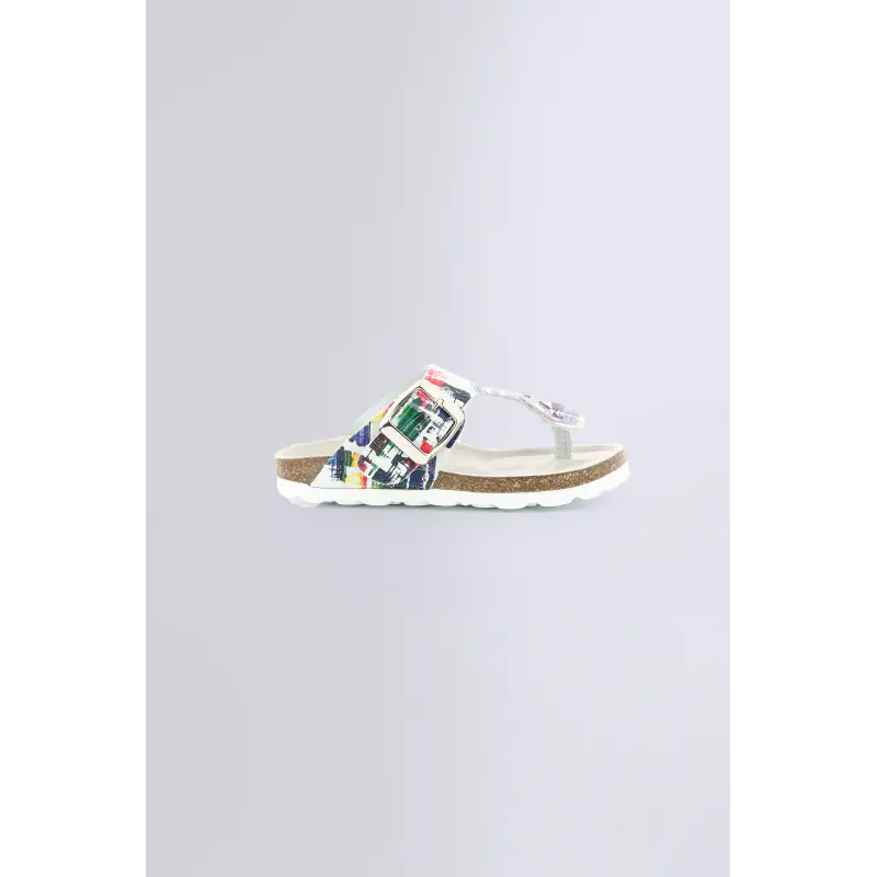 SUMMERIZA MULTICOLOR PAINTING TONG Cuir Fille
