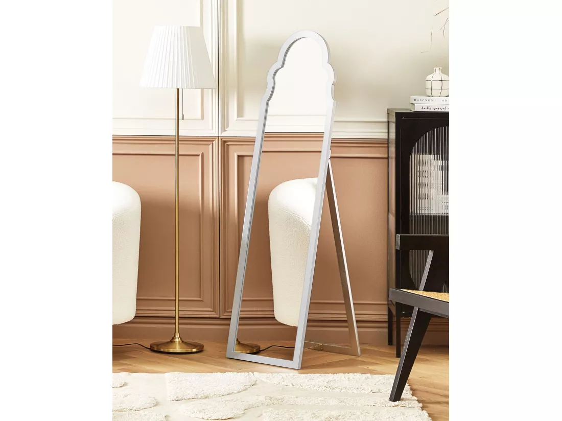 Miroir sur pied CHATILLON 150 cm Argenté