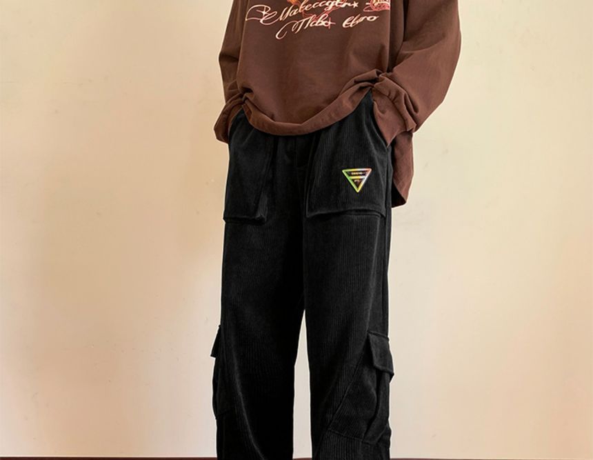 Lorencho - Corduroy Cargo Straight Leg Broek