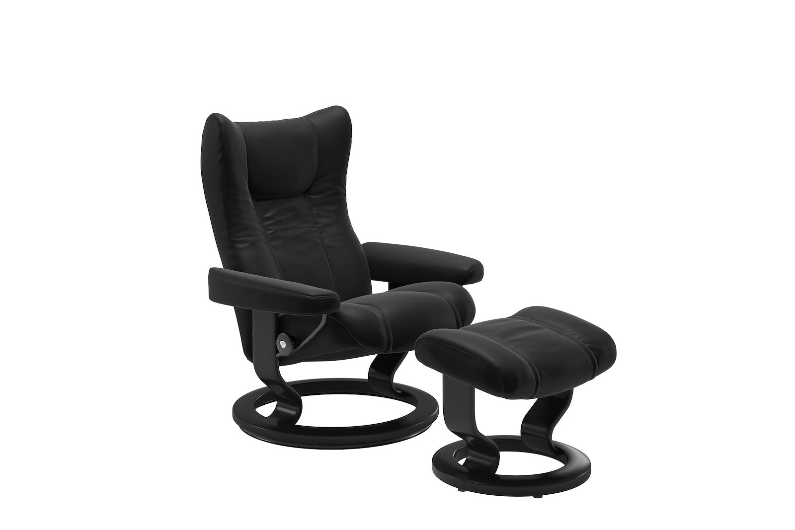 Wing lenestol m/krakk Hud Paloma Black - Classic - Sort
