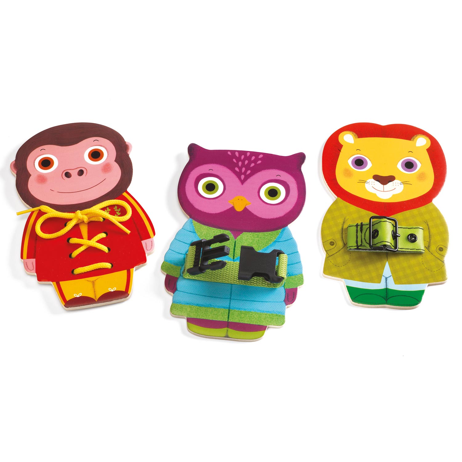 Djeco Houten Rijgpuzzel Dieren