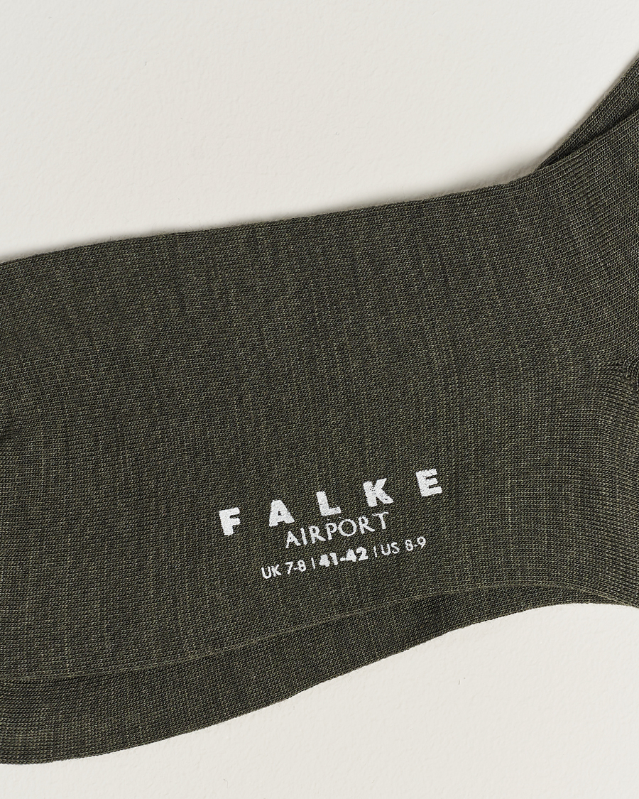 Falke Airport Socks Green Melange