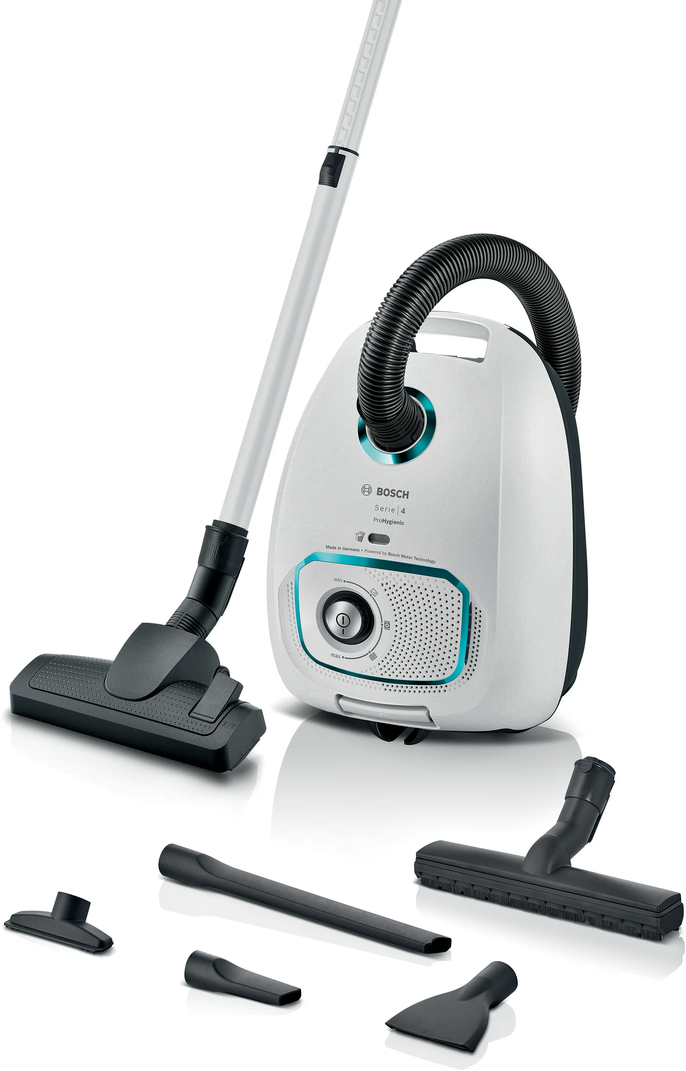 Serie 4 Stofzuiger met zak ProHygienic Wit