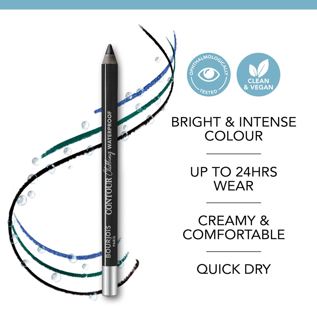 Contour Clubbing Waterproof oogpotlood -Ultra black glitter 55
