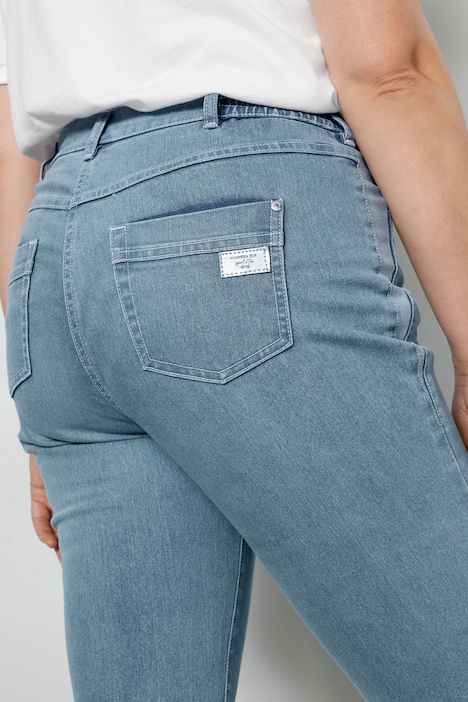 Jeans, Slim Fit, Saumschlitz, 5-Pocket