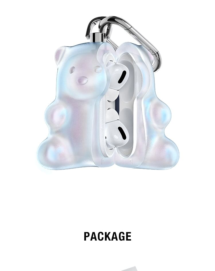 Krocalute - Bear Holographic AirPods / Pro oortelefoonhoesje
