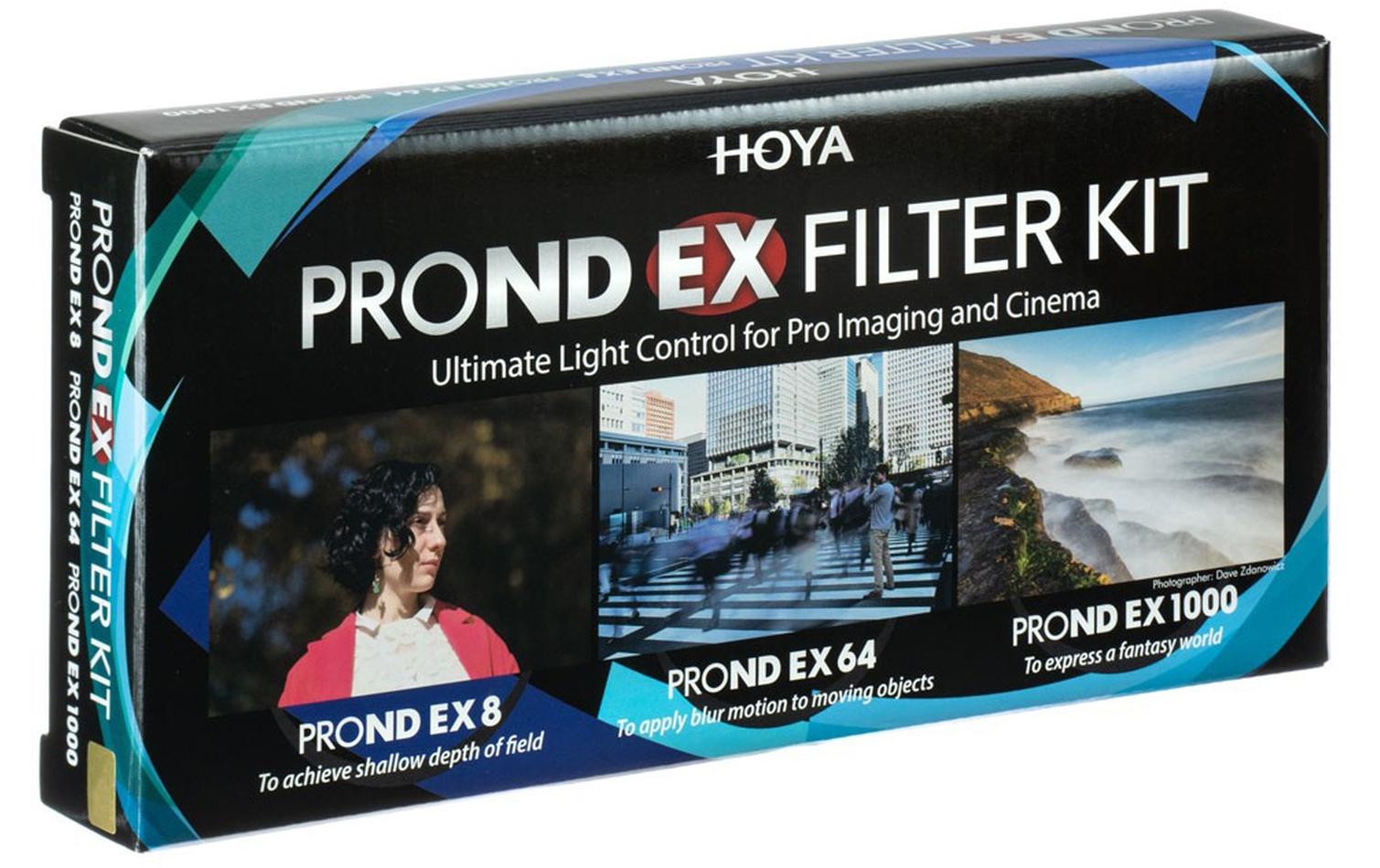Graufilter PRO ND EX Kit 8/64/1000 – 77 mm<br>Drei ND-Filter in einem Paket