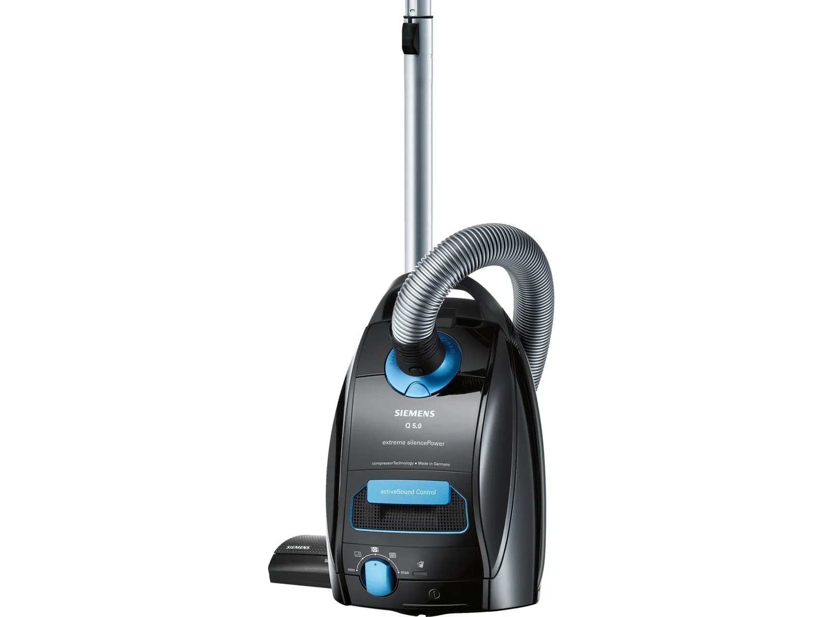 Siemens Q5.0 extreme silencePower VSQ5X1230 - Støvsuger - beholder - pose - sort