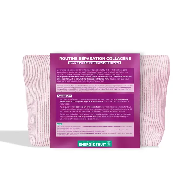 Kit de Colágeno Capilar Energético de Frutas - Rotina de Reparação Intensa