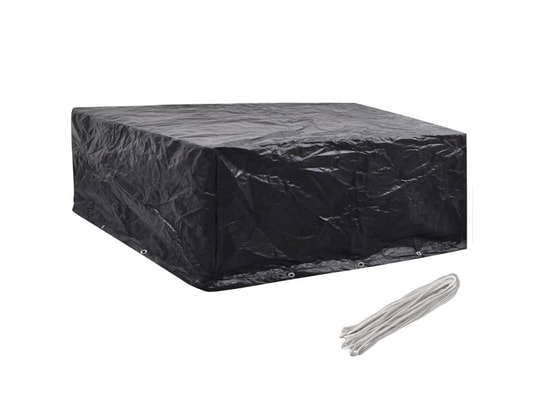 VIDAXL - Housse de table extérieur Housses de salon de jardin 2 pcs 10 œillets 260x260x90 cm