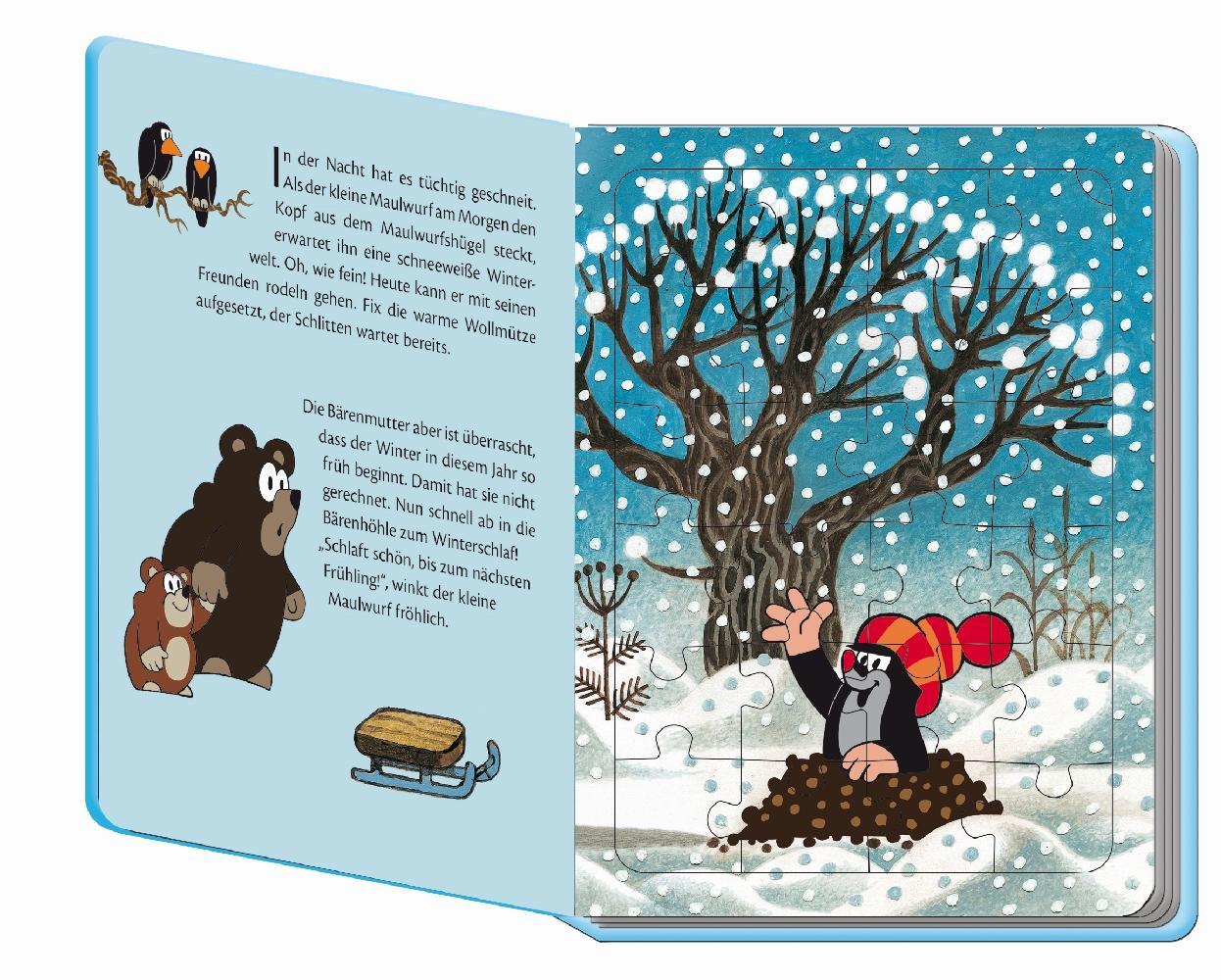Der kleine Maulwurf, Winterpuzzlebuch
